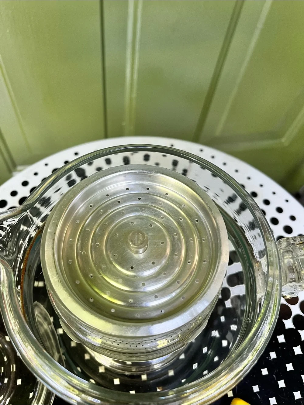 Pyrex Glass percolator coffee pot